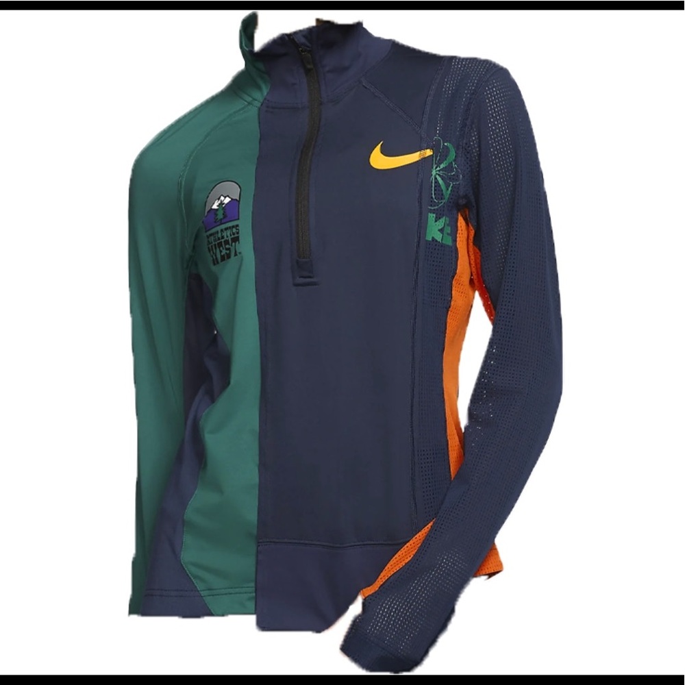 Nike x Sacai Women's Half Zip Running Jacket Blue